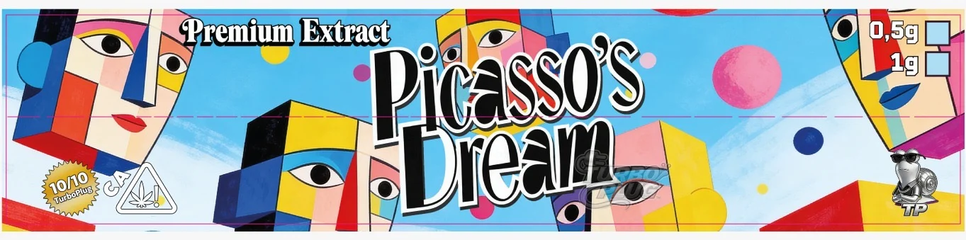Picasso's Dream — Encargo Vaporella · cubismo pop · lateral